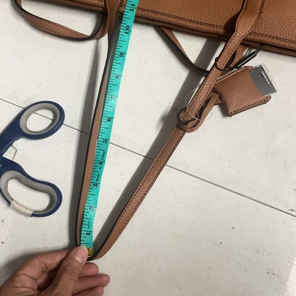 Calvin Klein Pebble Mid Tote Medium Bag Caramel Brown Women's Handbag H0DAZGD2 - Picture 6 of 6